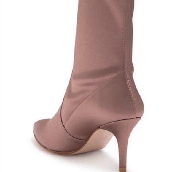 STUART WEITZMAN SATIN Cling Stretch Boots - Picture 3 of 8